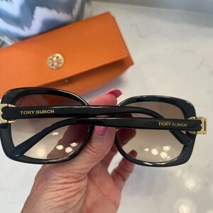 Tory Burch used sunglasses and case